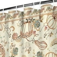 thumbnail image 3 of Fall Pumpkins and Floral Pattern Shower Curtain 36"x72" ,Bathroom Decorative Shower Curtains Set with 12 Hooks,Modern Waterproof Washable Shower Curtain, 3 of 6