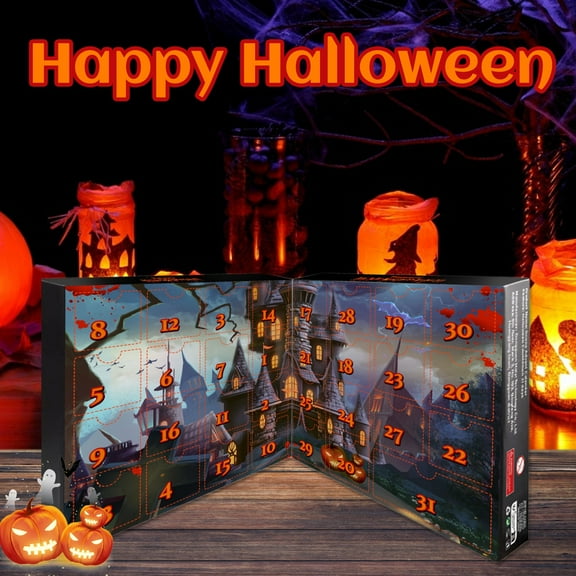 MXTPOV 31 Days Halloween Countdown Calendar 2024 New Halloween Advent Calendar Halloween Creative Small Gifts for Friend Family