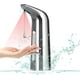 thumbnail image 1 of Dispensador de jabón automático sin contacto, dispensador de jabón de 400 ml con sensor manos libres impermeable IPX6, para baño, hotel, cocina, inodoro (plata) JM, 1 of 5