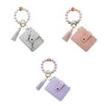 thumbnail image 1 of 3 Piezas Llavero con Monedero Monedero para Mujeres Niñas, Llavero Grande Muñequera Llavero Cadena Monedero Monedero Cartera Titular de, 1 of 9