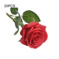 thumbnail image 4 of 20 Pieces/Kit Fake Roses Portable Solid Color Simulation Household Wedding Party Artificial Flower Branch Photography Prop, 4 of 10