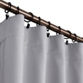 thumbnail image 4 of 52"x63" Solid Color Curtains Home Decorative Hanging Back Tap, Nursery Room Bedroom Kitchen Office Windows Home Decaration, Grey White, 4 of 4