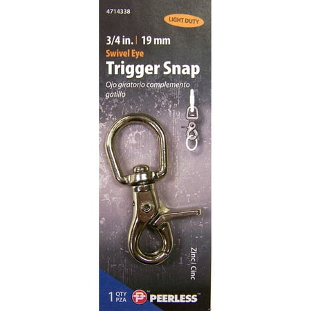 Swivel Eye Trigger Snap - Peerless 3/4