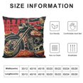 thumbnail image 5 of SHANXI Throw Pillow Covers Home Decor Vintage Retro Bike Vehicle Pillow Cases Decorative 24x24in, 5 of 5