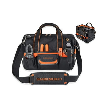 SHARKMOUTH  Small tool bag, Electrician tool bag, HVAC tool bag, Tool bags for men, Drill bag, Tool bag organizer