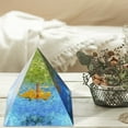 thumbnail image 4 of Wadada Orgone Pyramid Tree of Life, Orgonite Money Healing Crystals Pyramid for Positive Energy with Tiger's Eye Stones and Luck Crystal That Promotes Wealth, Prosperity and attracts Success, 4 of 5