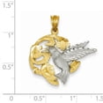 thumbnail image 2 of 14k Two-Tone Hummingbird Charm, 2 of 3