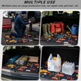 thumbnail image 3 of XYZCANDO Vintage Floral Car Trunk Mat 29" x 39", All-Weather Waterproof Cargo Liner with Non-Slip Backing, Easy-Clean Stitched Edge Protector for SUVs, Sedans and Trucks, 3 of 7