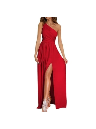 Frobukio Elegant Women Long Sleeve Maxi Dress Evening Party Formal Dress 