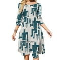 thumbnail image 1 of Vestido con escote cuadrado y figura sentada de Buffalo Factory con un rayo en una botella, bonitos vestidos holgados con estampados, elegante vestido de fiesta en la playa, 1 of 6