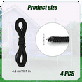 thumbnail image 2 of 4 Pcs 15ft Trampoline Netting Cords, Replacement Parts for Fence Netting Safety Trampoline Netting Cords, 2 of 10