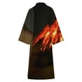 thumbnail image 6 of Volcanic Eruption Glowing Bathrobe Plush Bathrobe Cozy Unisex Winter Bathrobe Warm Water Absorbent, 6 of 9