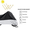 thumbnail image 2 of Funda Impermeable para Motocicleta Yesjoy XL Negro Plata Resistente al Agua y UV, 2 of 7