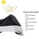 thumbnail image 2 of Funda Impermeable para Motocicleta Yesjoy XL Negro Plata Resistente al Agua y UV, 2 of 7