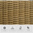 thumbnail image 3 of Light Grey Rattan Rocking Chair with Cushions - Outdoor Patio Garden Porch Furniture - Steel Frame, 27.2" x 36.2" x 39.4" - Relaxing Seating, 3 of 7