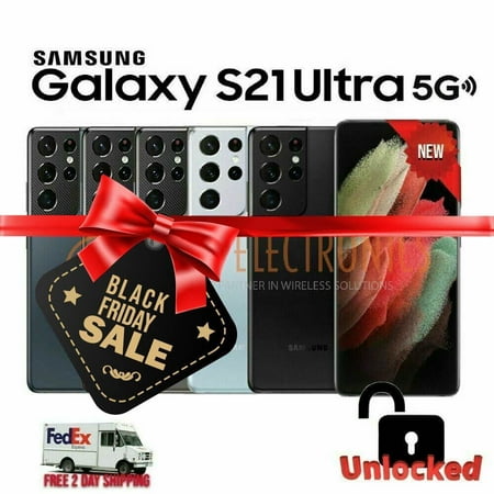 Like New Samsung Galaxy S21 Ultra 5G SM-G988U1 US Model Unlocked Cell Phones 128/256/512GB Colors