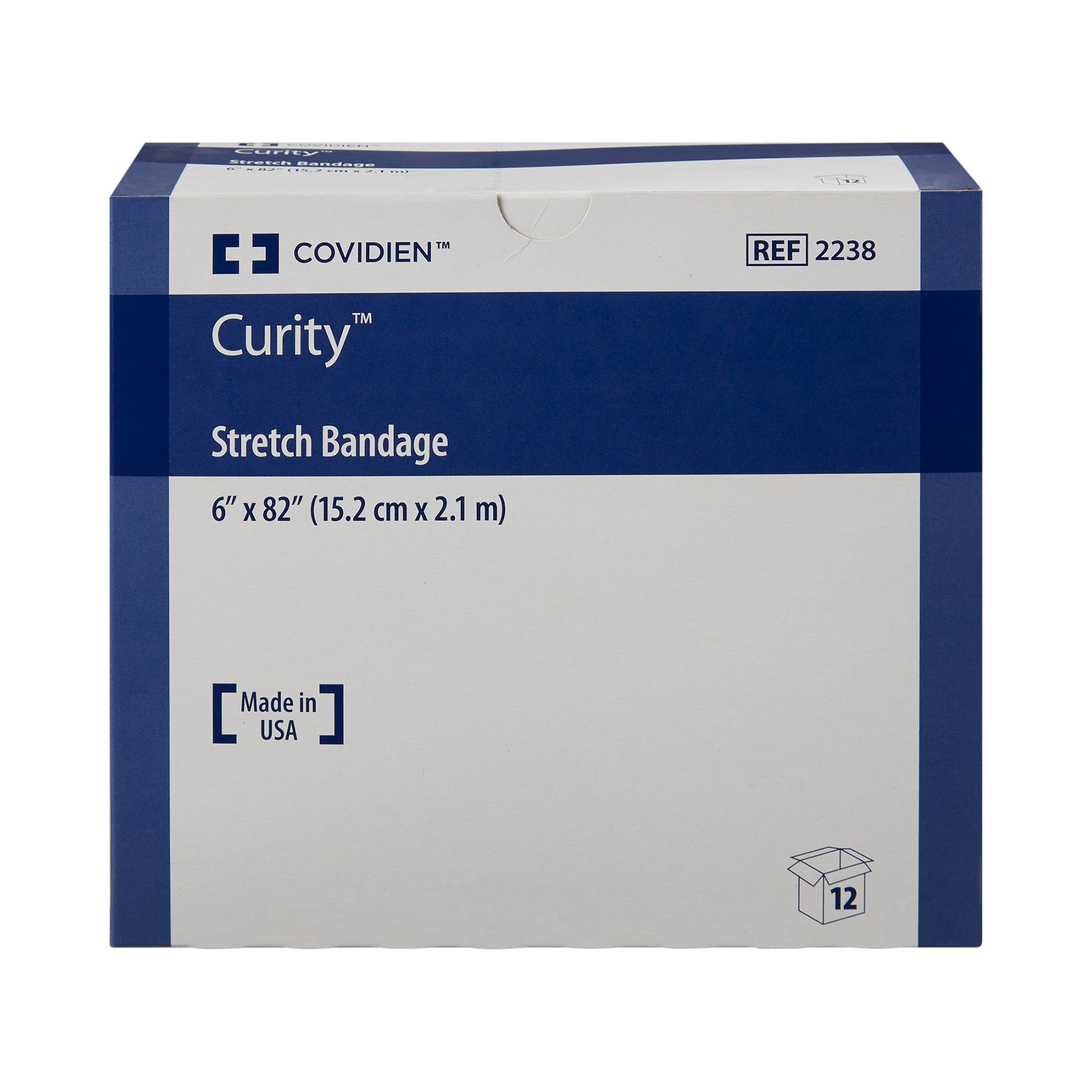 Curity Stretch Bandage, Sterile, 1-Ply Conforming Bandage, 6 in x 82 in, 12 Count, 4 Packs, 48 Total