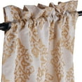 thumbnail image 2 of Superior Venetian Damask Jacquard Rod Pocket Curtain Panel, Set of 2, 26" x 63", Gold, 2 of 5