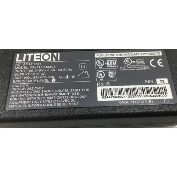UL Liteon AC Adapter For Pioneer DDJ-SX DDJ-SX2 DDJ-SX3 DDJ-RX Serato DJ Pro
