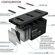 Sealed Lead-Acid Battery - AGM-type, 12V, 200 Amps - 8 Pack