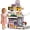 purple, variant on Caunedy Kids Kitchen Playset,Sound & Light-Cooking Stove with Steam,Ordering Tablet,Kitchen Accessories,Pretend Play Toys Gifts for Toddler Ages 3-12