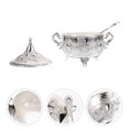 thumbnail image 4 of MasteelfCA Sugar Container European Condiment Jar High End Home Kitchen Storage Jar with Spoon, 4 of 7
