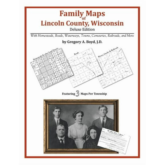 Family Maps of Lincoln County, Wisconsin (Paperback)