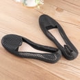 thumbnail image 2 of GOOHOCHY Zapatos de playa, transpirables, frescos, duraderos, simples, huecos, de plástico, planos, planos, de ocio para exteriores (negro, 36 yardas), 2 of 7