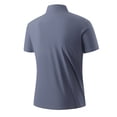thumbnail image 6 of SAWOBUUN Mens Short Sleeve 1/4 Zip Shirt Quick Dry Breathable Stand Collar Top Lightweight Athletic Work T-Shirt, 6 of 6