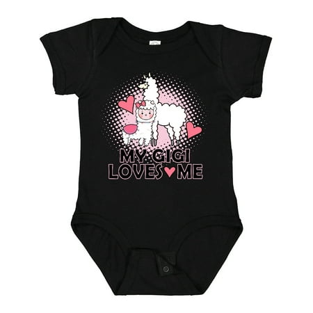 

Inktastic My Gigi Loves Me Llama Gift Baby Girl Bodysuit