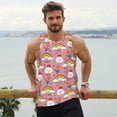 thumbnail image 6 of Picia Cartoon Chicken Printed Men’s Performance Tank, Men's Workout Tank Top Moisture-Wicking Tank Top Muscle tee, Breathable Workout Shirt-XX-Large, 6 of 7
