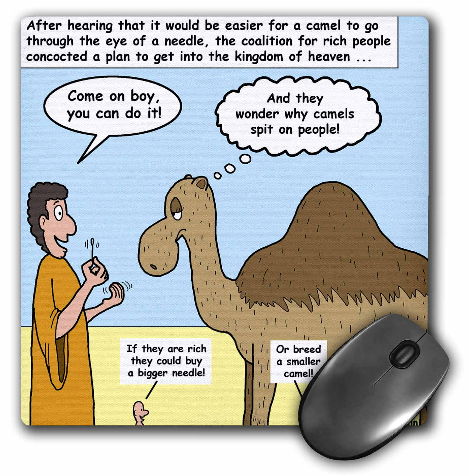 3drose Parable Camel Through The Eye Of A Needle Mouse Pad 8 By 8 Inches Walmart Com Walmart Com