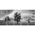 thumbnail image 2 of Trois Arbres devant des Montagnes - Toile d'Art de Paysage, 2 of 3