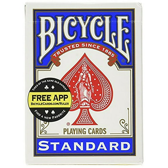 Bicycle Standard Index Playing Cards 1 Deck, Colors may Vary (Red or Blue)