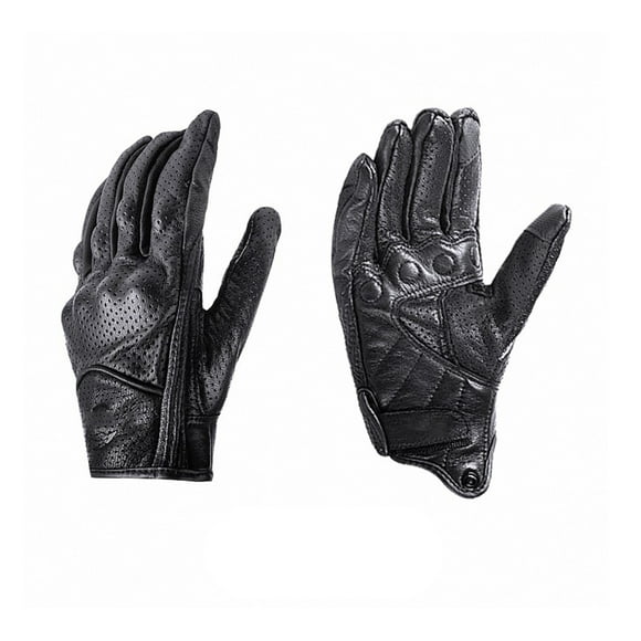 Soidarity 1 par de guantes de cuero con pantalla táctil, guantes ajustables universales, deportes de ciclismo de motocicleta multiusos para Ciclismo SG
