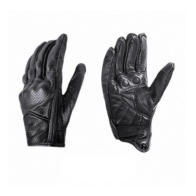 1 Paire de Gants en Cuir à Écran Tactile Universels Protection des Mains Gants Réglables Gants Multi-Usages Moto Cyclisme Sports pour Randonnée Escalade TG