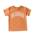 thumbnail image 3 of AJTQTH Kids Summer Stylish Tees Toddler Casual Lightweight Clothes Outfits Boys Girls Unisex Letter Novelty Printed Tshirts Long-Sleeved Round Neck Tops Orange 4 Years, 3 of 3