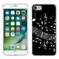 thumbnail image 1 of One Tough Shield ® Slim-Fit Premium TPU Gel Phone Case for Apple iPhone 7 - Music Notes / Black, 1 of 3