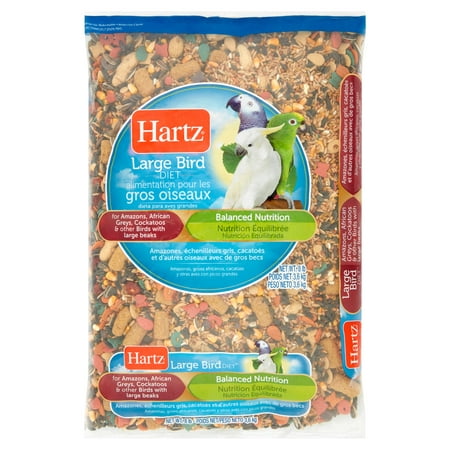 Hartz Large Bird Diet Balanced Nutrition, 8 lb