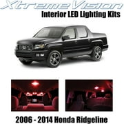 Xtremevision Interior LED for Honda Ridgeline 2006-2014 (18 Pieces) Red Interior LED Kit   Installation Tool