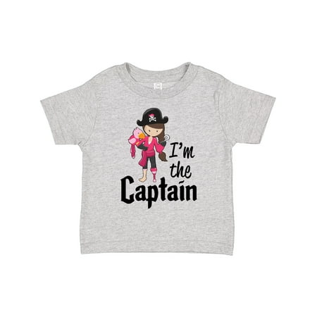 

Inktastic I m the Captain- Pirate Girl Gift Toddler Toddler Girl T-Shirt