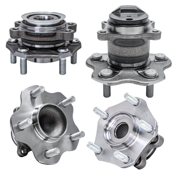 Detroit Axle - Wheel Bearing Hubs for 13-19 Nissan Sentra 4 Wheel Hub Bearings Assembly 2014 2015 2016 2017 2018 Front and Rear Replacement