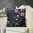 thumbnail image 2 of SHANXI  Throw Pillow Covers Japanese Cherry Sakura Blossom Design Square Pillowcase for Home Decor Sofa Car Bedroom Pillow case  22x22in, 2 of 5