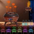thumbnail image 1 of BOHOFAM Essential oil Jellyfish Diffuser 280ML,2 modes of flame and jellyfish humidifier,spray mist when hearing sound,Diffusers for home, 4 Essential Oils-Mysterious, Relaxation, Sweet, Happy (black), 1 of 8
