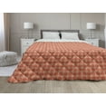 thumbnail image 1 of Abstract Down Alternative Comforter, Retro Design Elements in Irregular Shapes Fruit Like, Microfiber Quilt for All Season, 5 Sizes, Pale Ruby Burnt Orange, by Ambesonne, 1 of 3