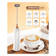 thumbnail image 4 of Mousseur à Lait Rechargeable, Mousseur à Lait Rechargeable Puissant à Main pour Café Latte, Cappuccino Blanc, 4 of 7