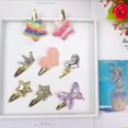 thumbnail image 4 of 8 pares/16 pinzas para el pelo para niñas, pinzas metálicas con cierre de mariposa Gingbiss, bonitas pinzas con forma de corazón, accesorios para niñas, 4 of 5