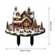 thumbnail image 3 of Plano de arquitectura navideña Letrero de madera Inserción de ambiente festivo para el hogar y el jardín para la temporada navideña, 3 of 7