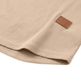 thumbnail image 7 of Stamzod Long Sleeve Shirts for Men Casual V-Neck Textured Knitted Pullover Tops Fall Fashion Workout Oversized Tshirts Khaki-3 XXXL, 7 of 7