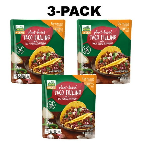 Earth Grown Taco Filling, 10 oz ,3-Pack